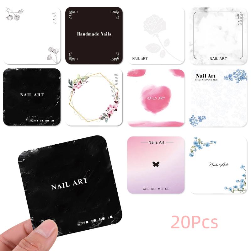 20 Sheets Press On Nail Bottom - Pressed Flower Art review and price