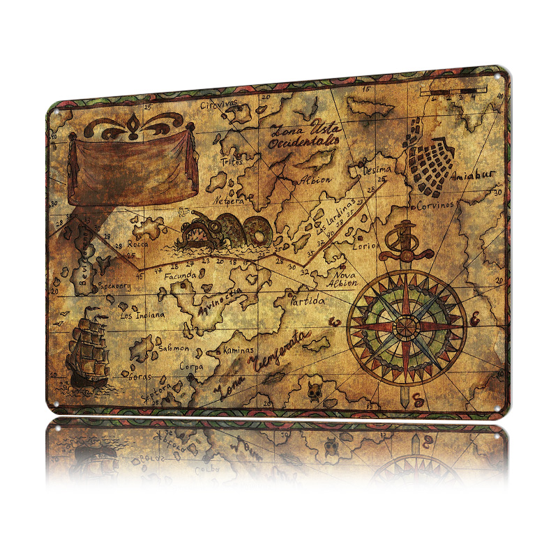 Vintage Map of the World Print - Custom Map Poster review and price